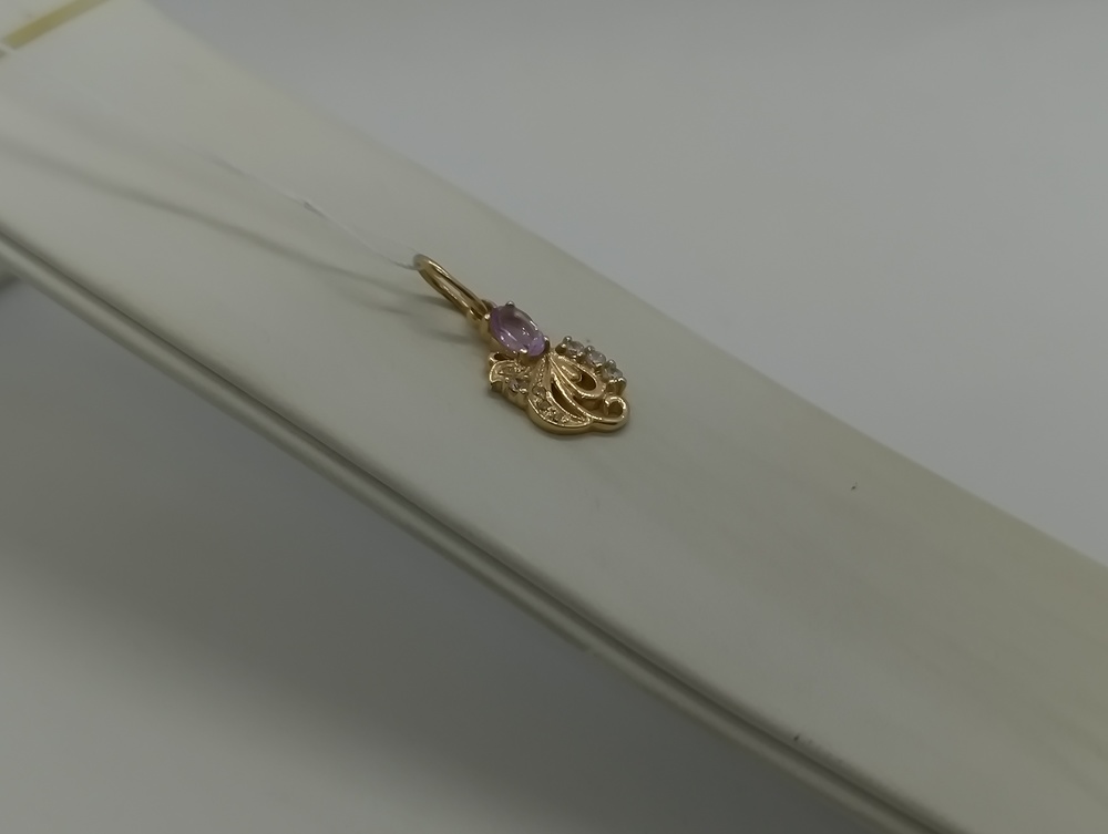 ПОДКМИ585 ПОДВЕСКА С КАМНЯМИ (Au 585)