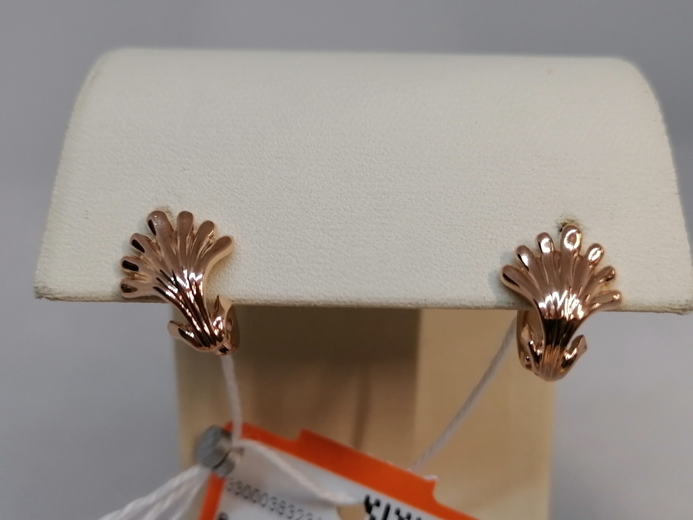 СБКМ585 СЕРЬГИ БЕЗ КАМНЯ (Au 585)