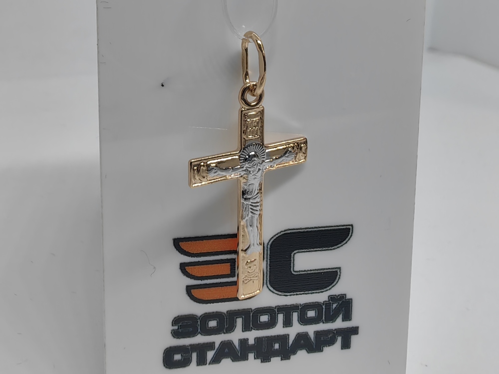 ПОДВЕСКА КРЕСТ без камня (Au 585)