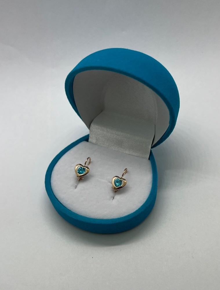 СЕРЬГИ С КАМНЕМ (Au 585)