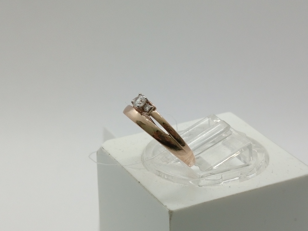 КОЛЬЦО С КАМНЯМИ (Au 585)