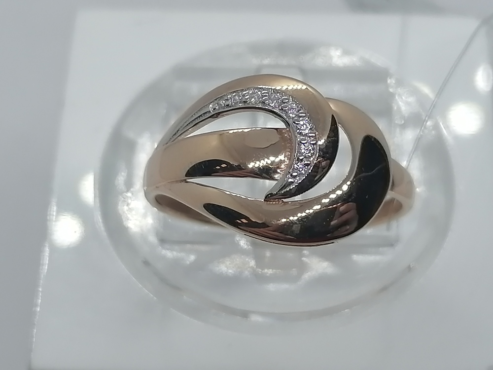 КОЛЬЦО С КАМНЯМИ (Au 585)