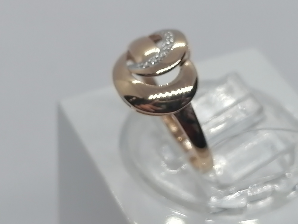 КОЛЬЦО С КАМНЯМИ (Au 585)