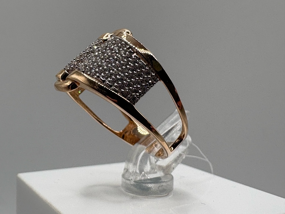 КОЛЬЦО С КАМНЯМИ (Au 585)