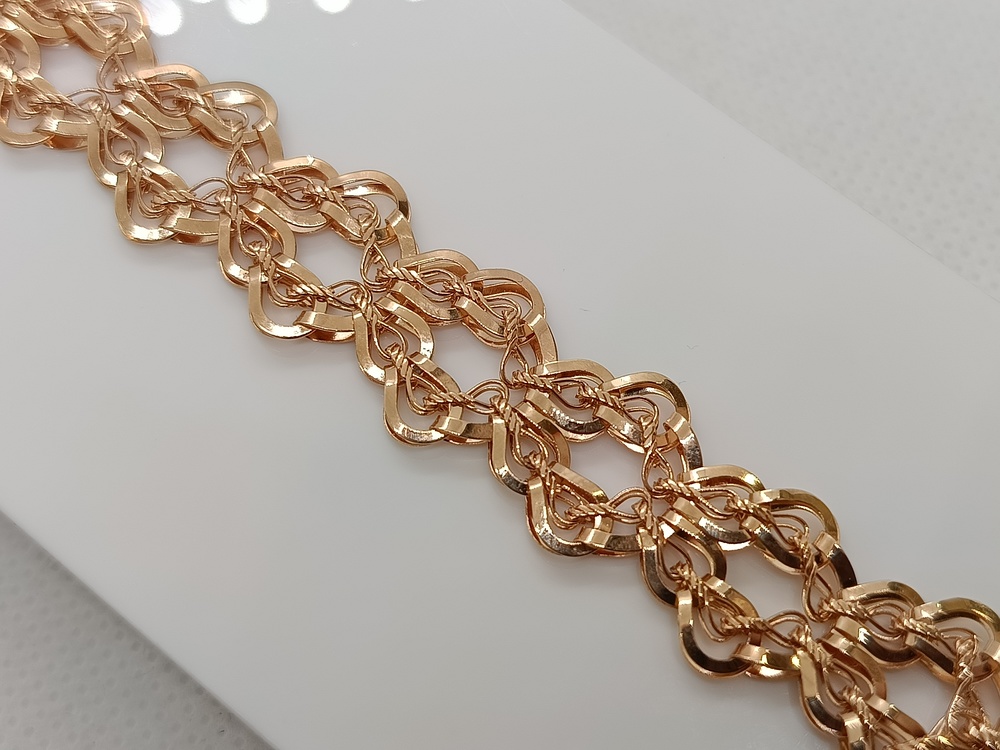 096 БРАСЛЕТ ШТАМПОВКА (Au 585)