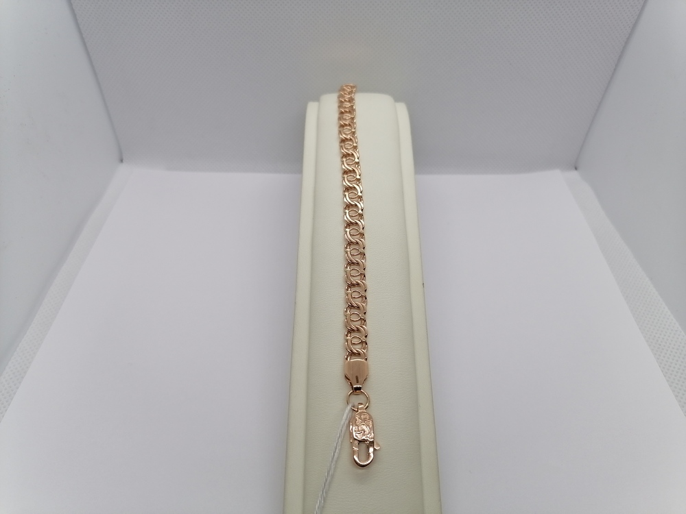 БЛБ585 БРАСЛЕТ ПОЛНОВЕСНЫЙ Бисмарк (Au 585)