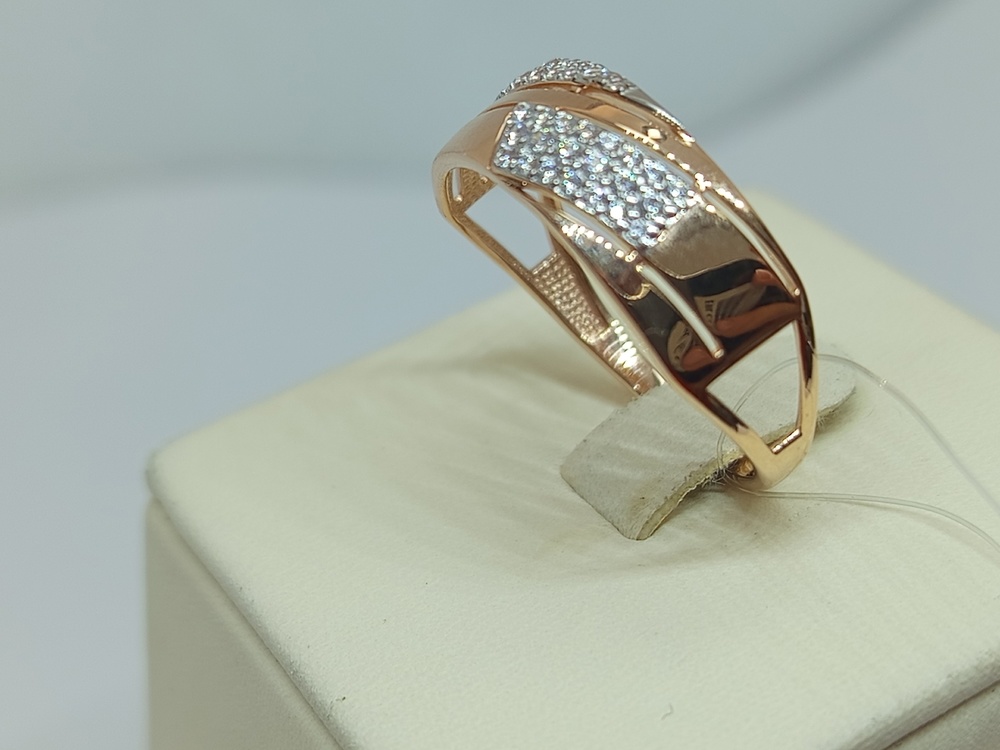 КОЛЬЦО С КАМНЯМИ (Au 585)