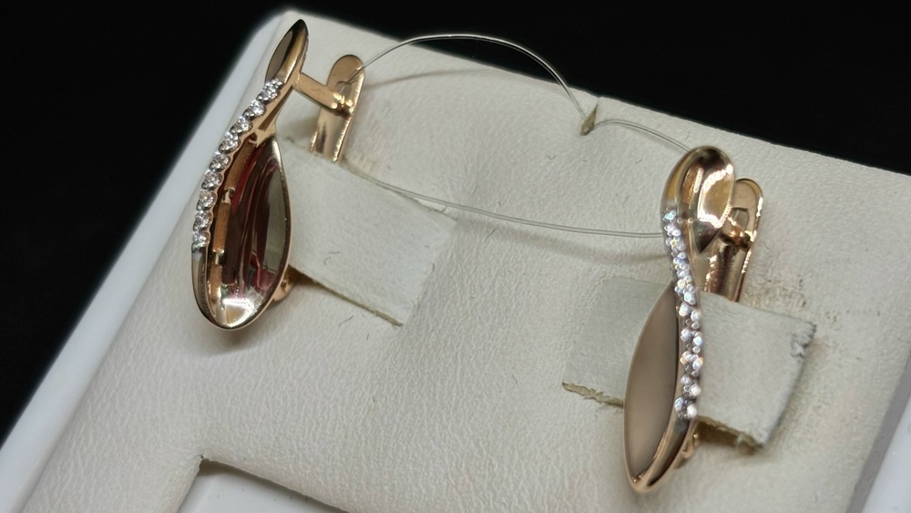 СЕРЬГИ С КАМНЯМИ (Au 585)