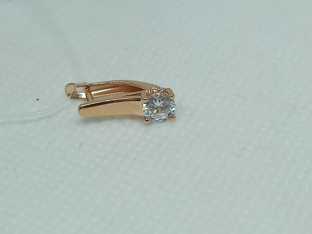 СЕРЬГИ С КАМНЕМ (Au 585)