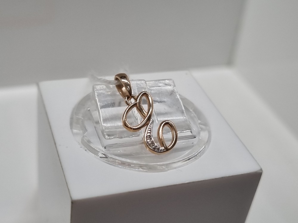 ПОДВЕСКА БУКВА Е Au 585