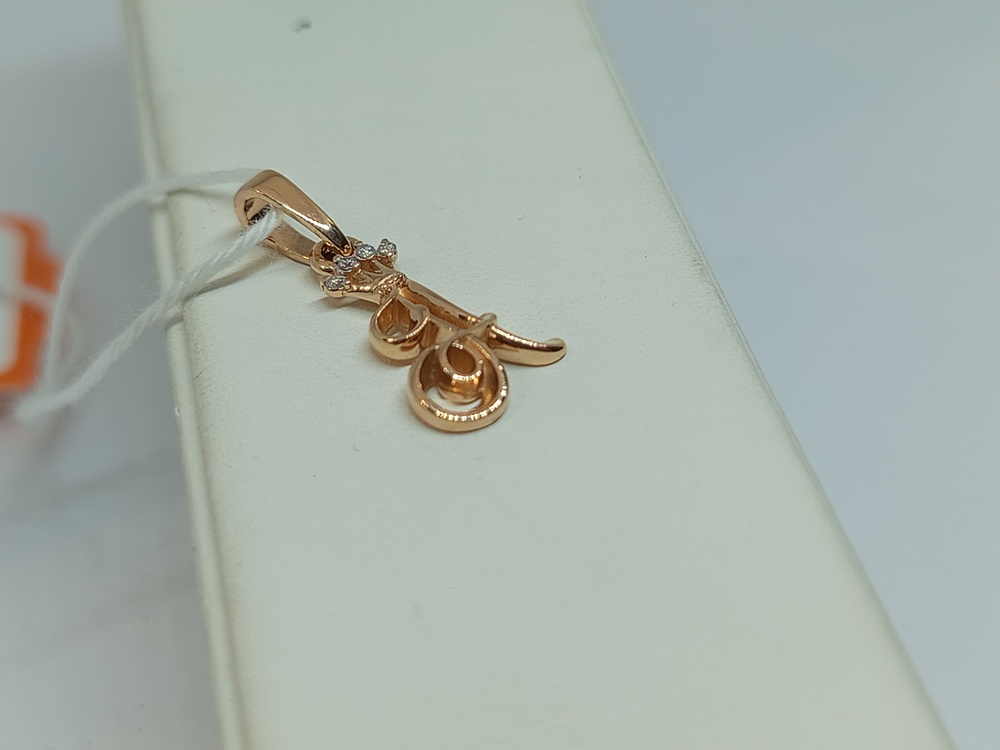 ПОДВЕСКА БУКВА А Au 585