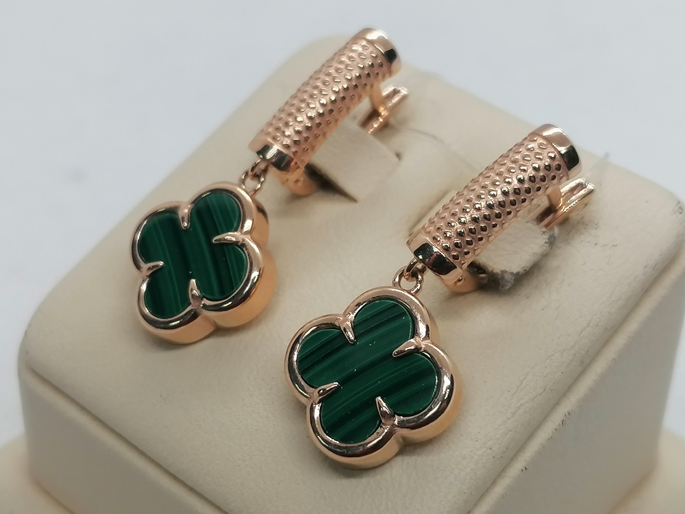 СЕРЬГИ С КАМНЕМ (Au 585)