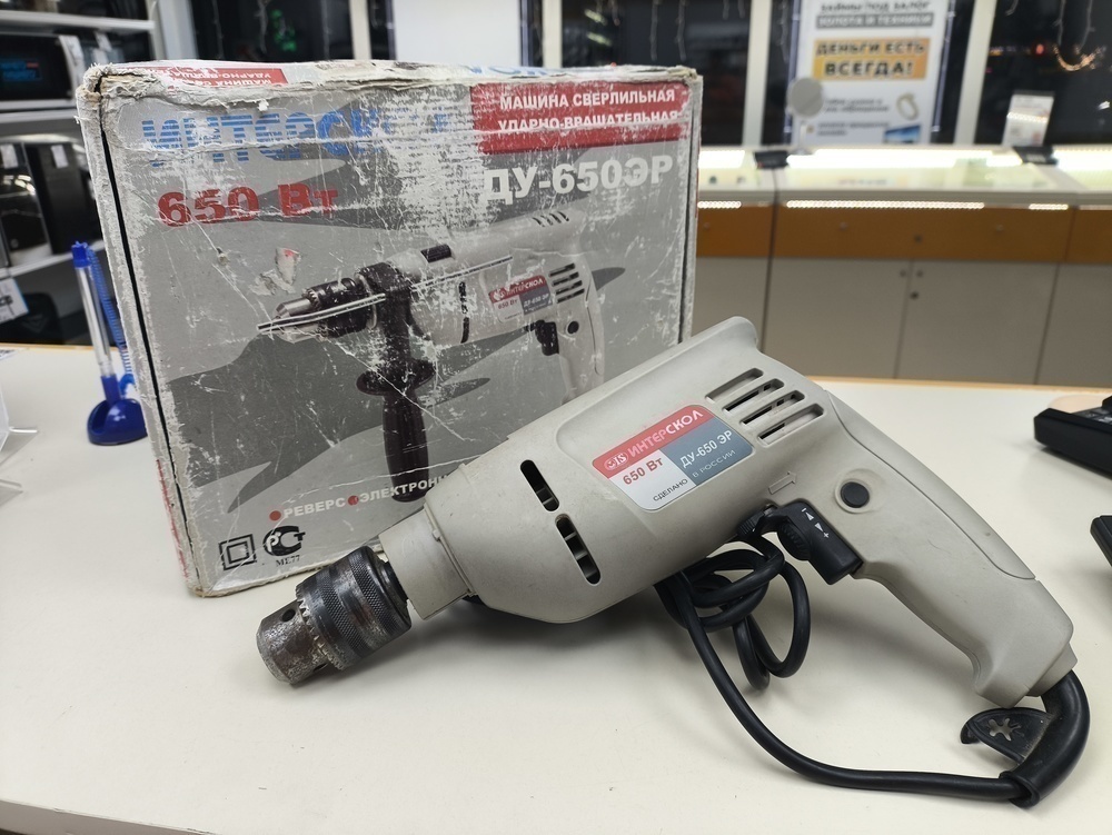 Дрель-ударная Интерскол Д13/650ЭР
