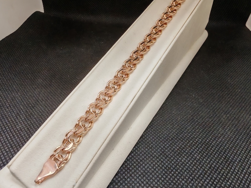 БРАСЛЕТ ПУСТОТЕЛЫЙ Бисмарк (Au 585)