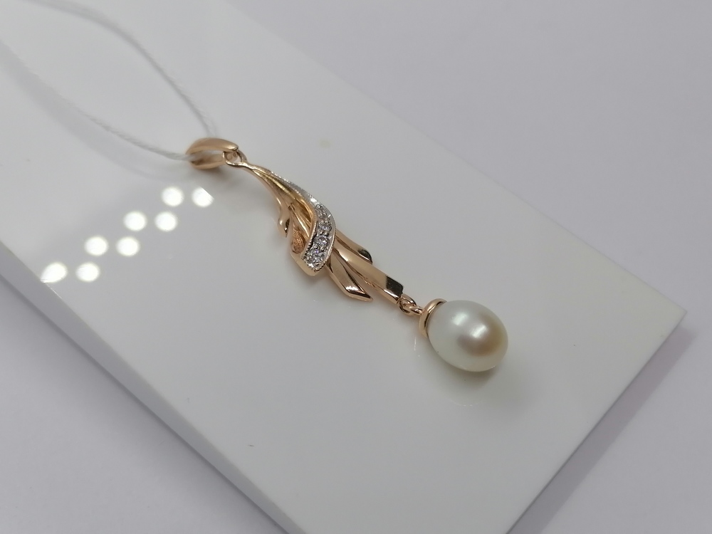 ПОДКМИ585 ПОДВЕСКА С КАМНЯМИ (Au 585)