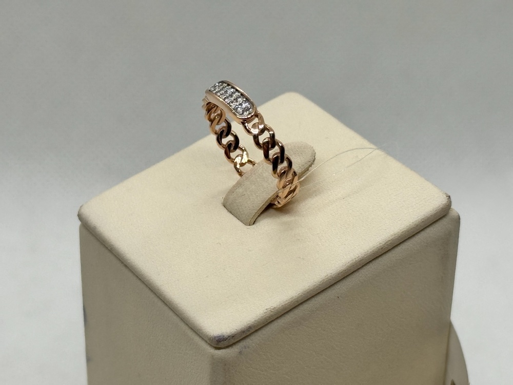 КОЛЬЦО С КАМНЯМИ (Au 585)