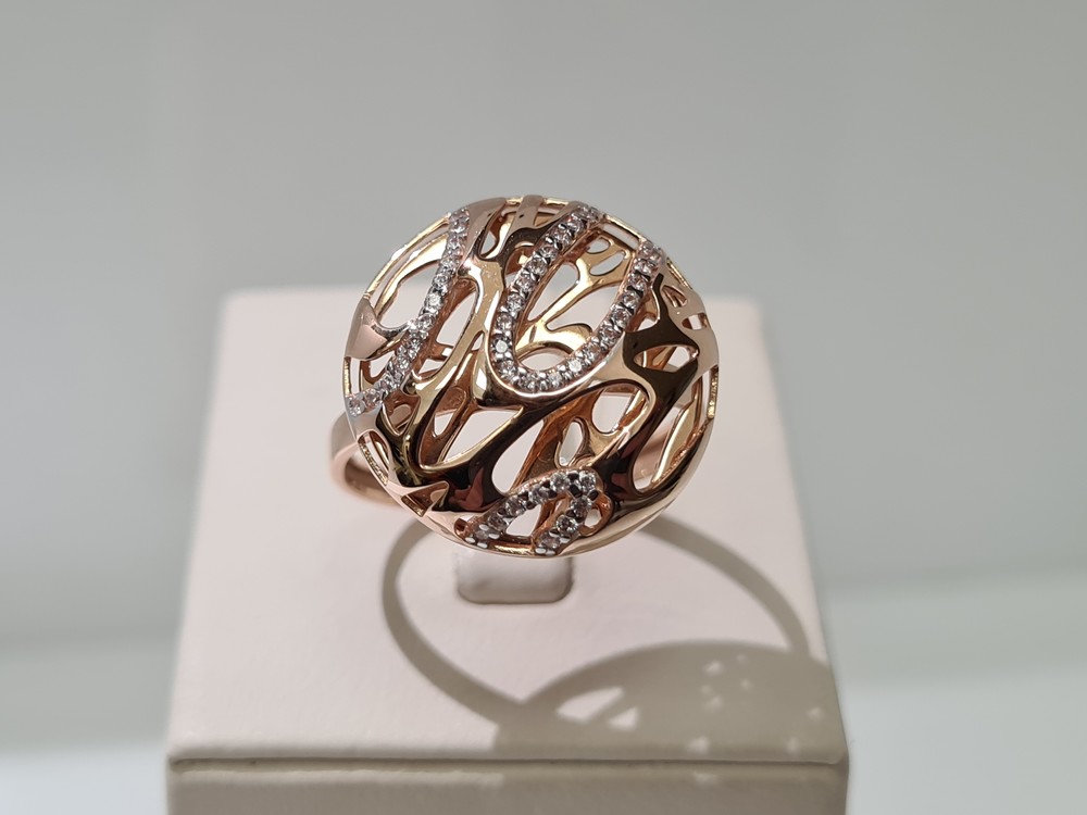 КОЛЬЦО С КАМНЯМИ (Au 585)