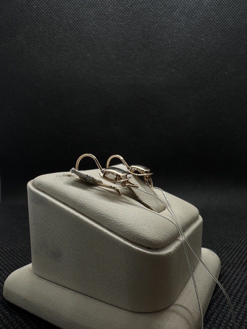 СЕРЬГИ ПЕТЕЛЬКА без камня (Au 585)