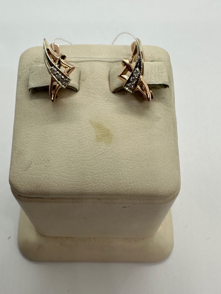 СКМИ585 СЕРЬГИ С КАМНЯМИ (Au 585)