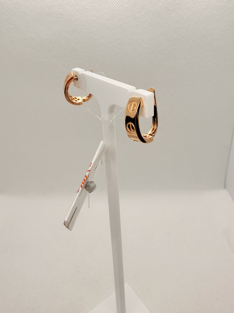 СЕРЬГИ БЕЗ КАМНЯ (Au 585)