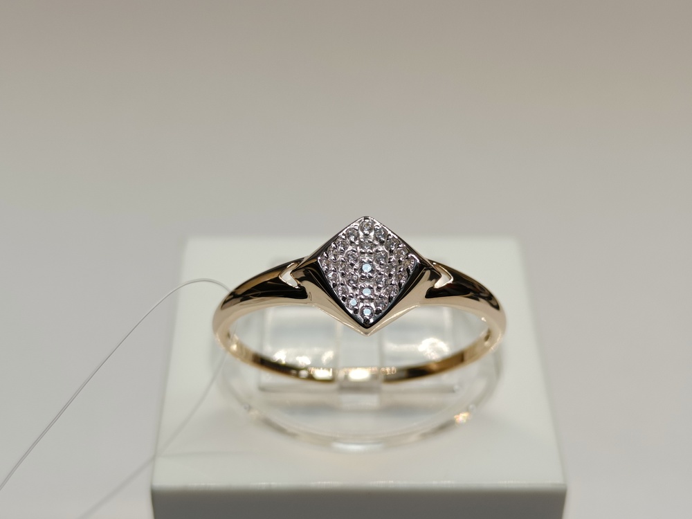 КОЛЬЦО С КАМНЯМИ (Au 585)