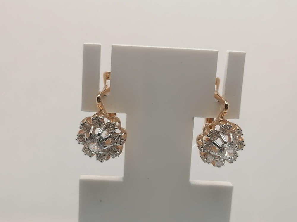 СЕРЬГИ С КАМНЯМИ (Au 585)