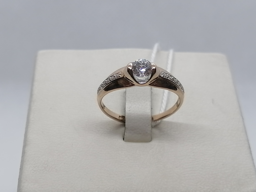 КОЛКМИ585 КОЛЬЦО С КАМНЯМИ (Au 585)