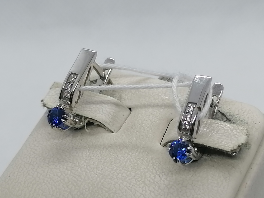 СЕРЬГИ С КАМНЯМИ (Au 585)