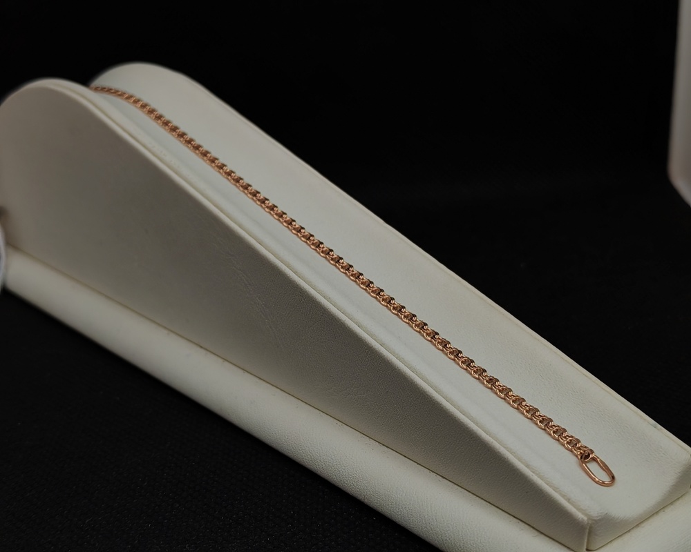 БЛБ585 БРАСЛЕТ ПОЛНОВЕСНЫЙ Бисмарк (Au 585)