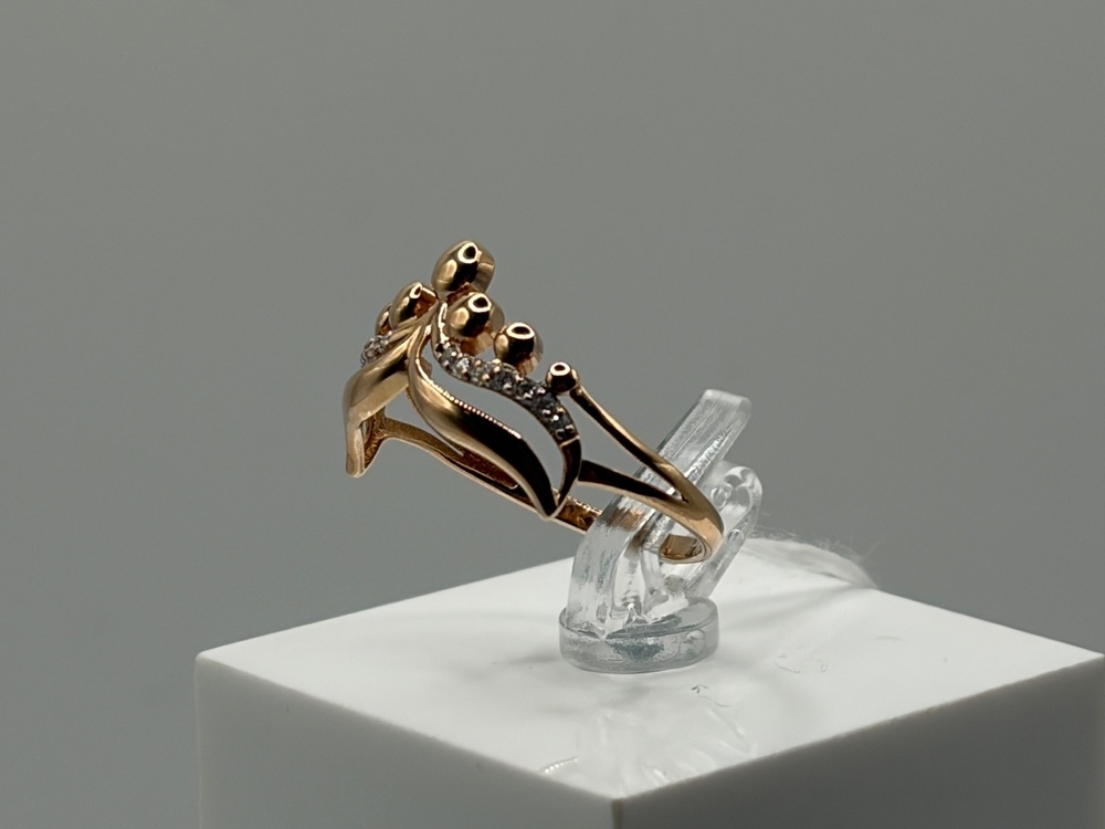 КОЛКМИ585 КОЛЬЦО С КАМНЯМИ (Au 585)