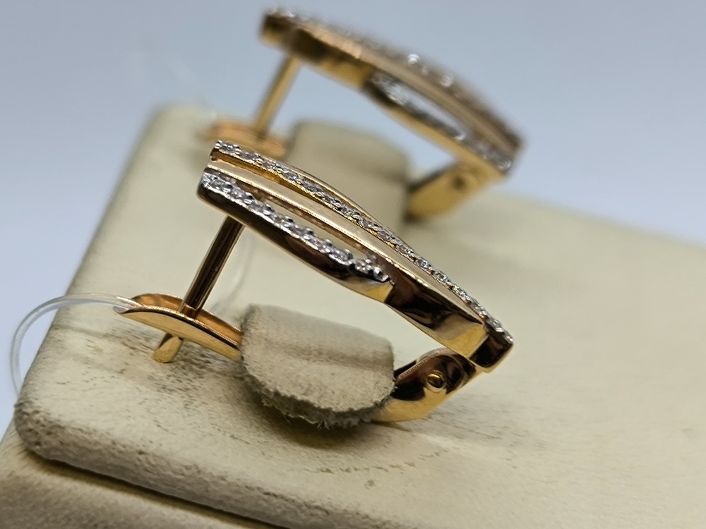 СЕРЬГИ С КАМНЯМИ (Au 585)