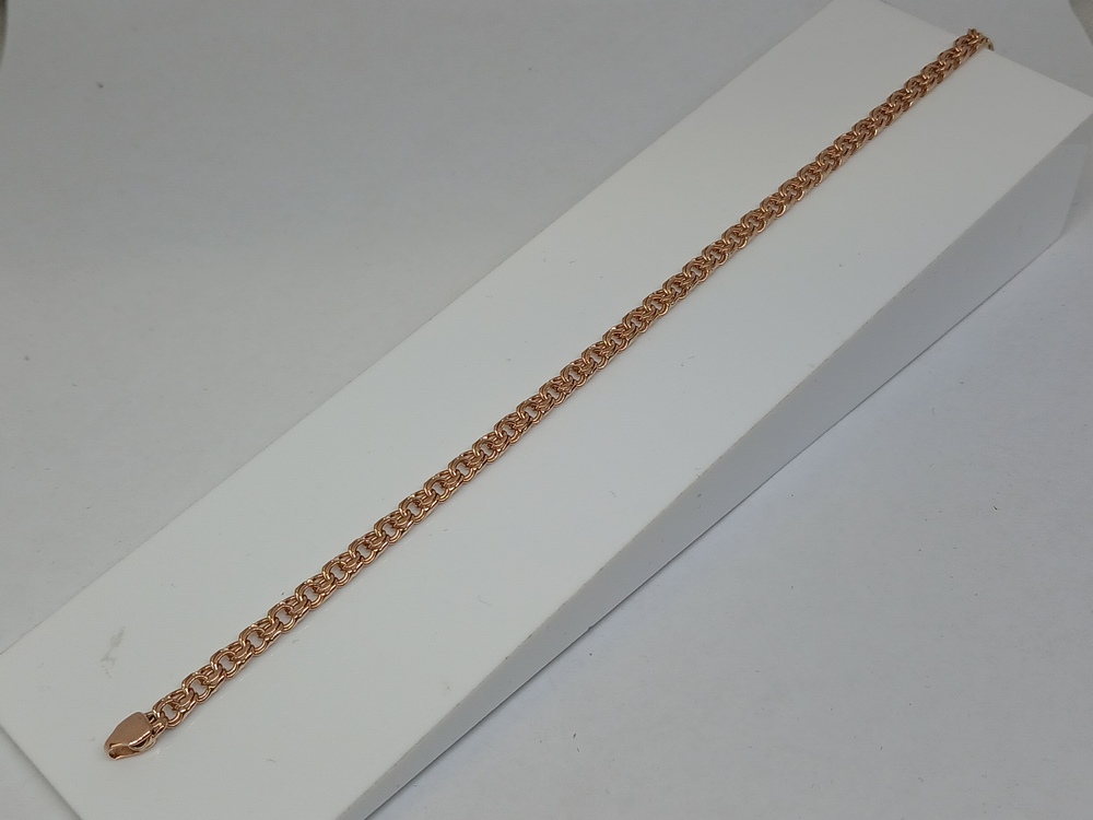 БЛБ585 БРАСЛЕТ ПОЛНОВЕСНЫЙ Бисмарк (Au 585)