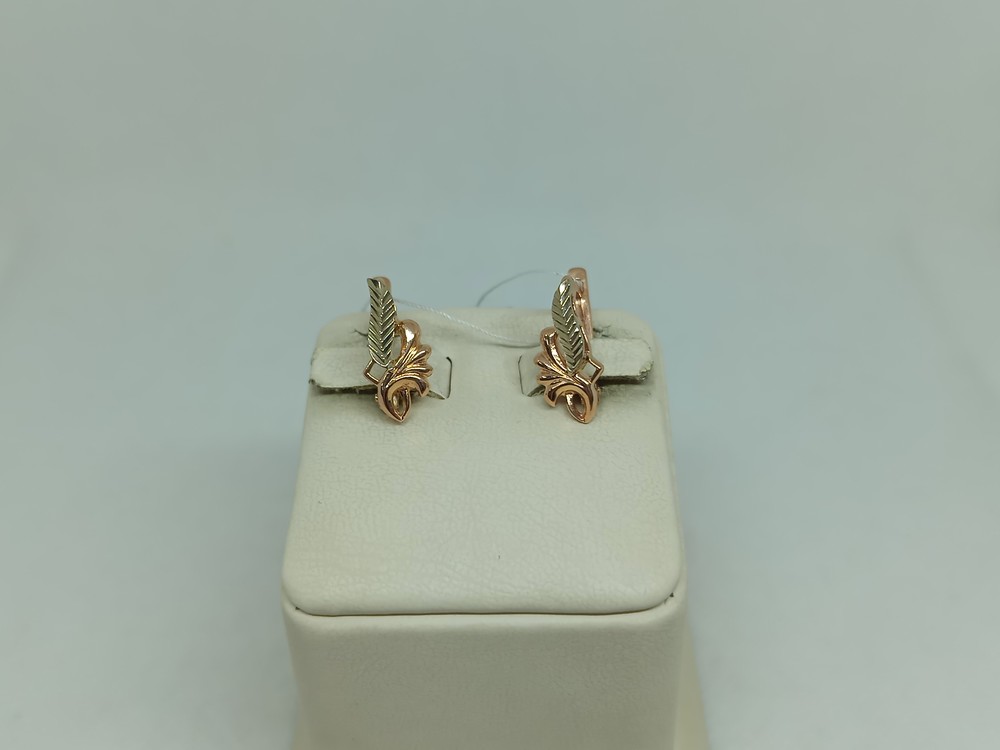 СЕРЬГИ БЕЗ КАМНЯ (Au 585)