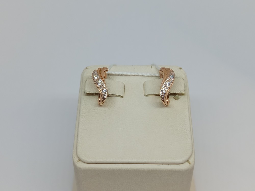 СКМИ585 СЕРЬГИ С КАМНЯМИ (Au 585)