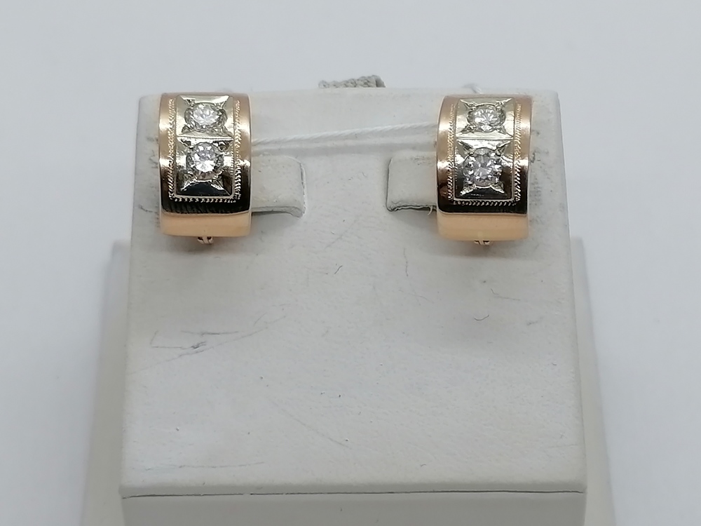 СЕРЬГИ БРИЛЛИАНТ Au 583