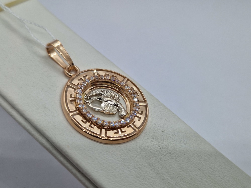 КрСВП/рак/Ф ПОДВЕСКА ЗНАК ЗОДИАКА РАК (Au 585)