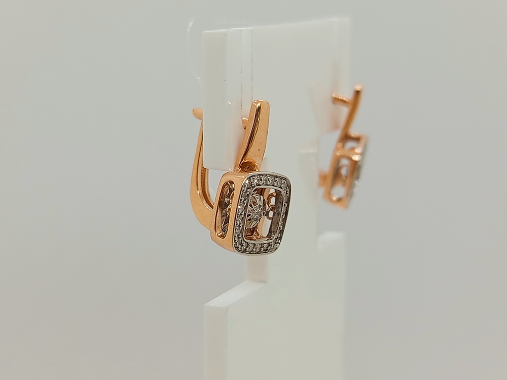 СЕРЬГИ БРИЛЛИАНТ (Au 585)