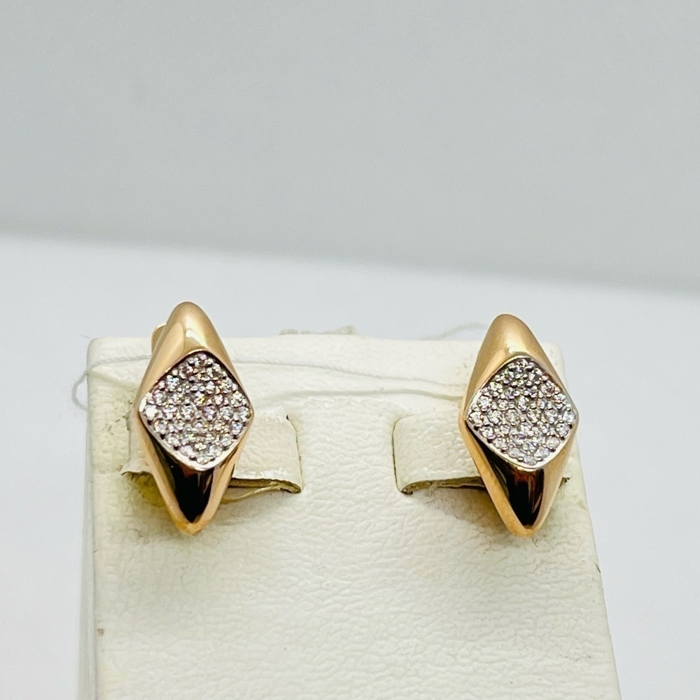 СКМИ585 СЕРЬГИ С КАМНЯМИ (Au 585)