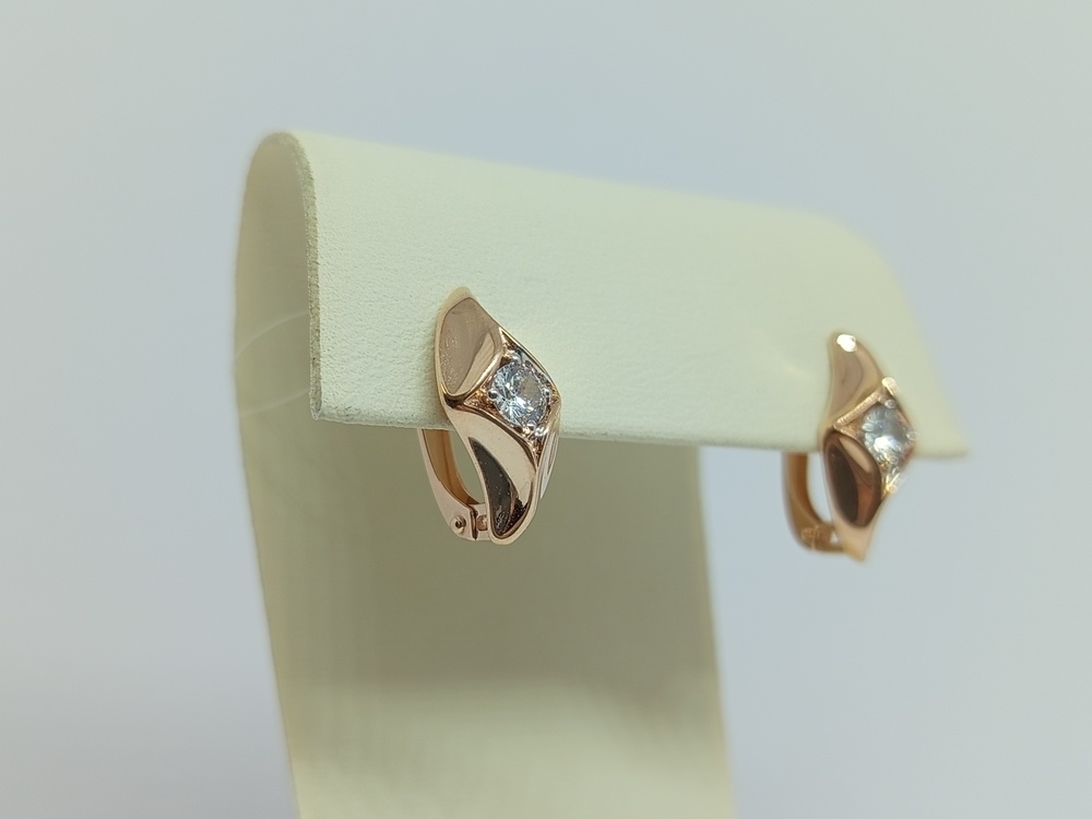 СЕРЬГИ С КАМНЕМ (Au 585)