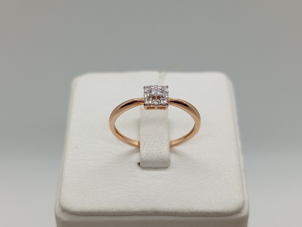 КОЛЬЦО С КАМНЯМИ (Au 585)