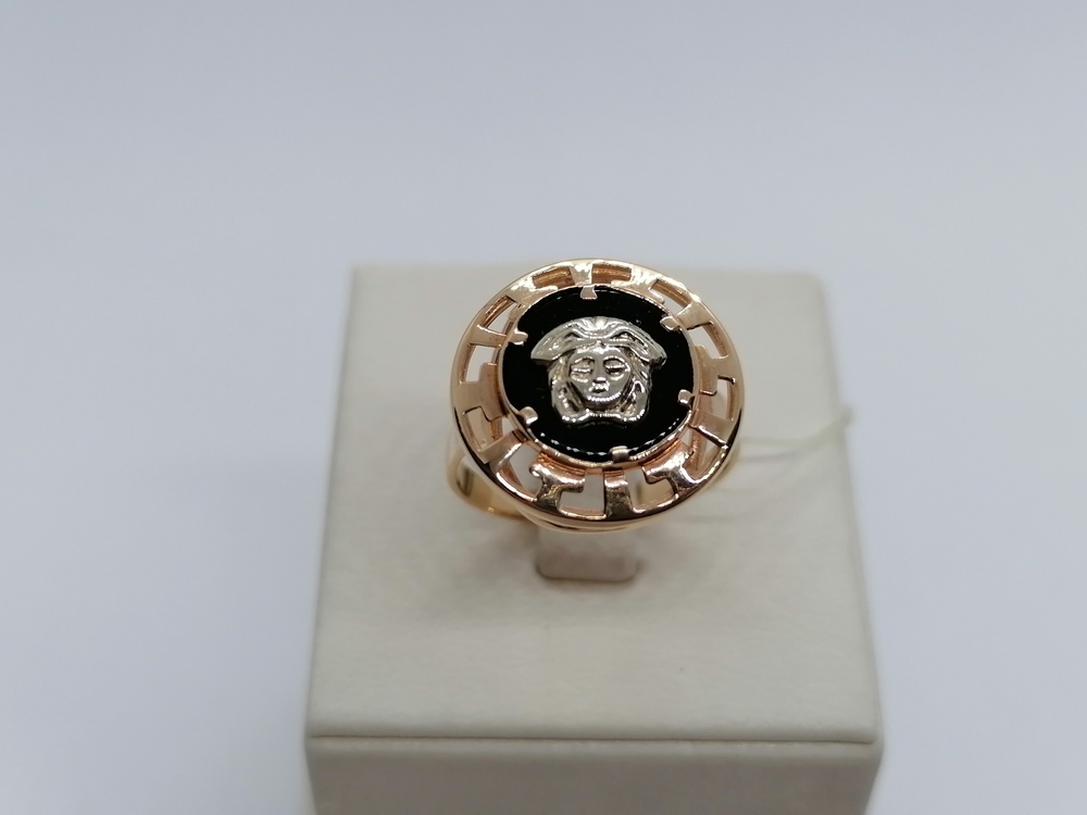 03549 КОЛЬЦО ОНИКС (Au 585)