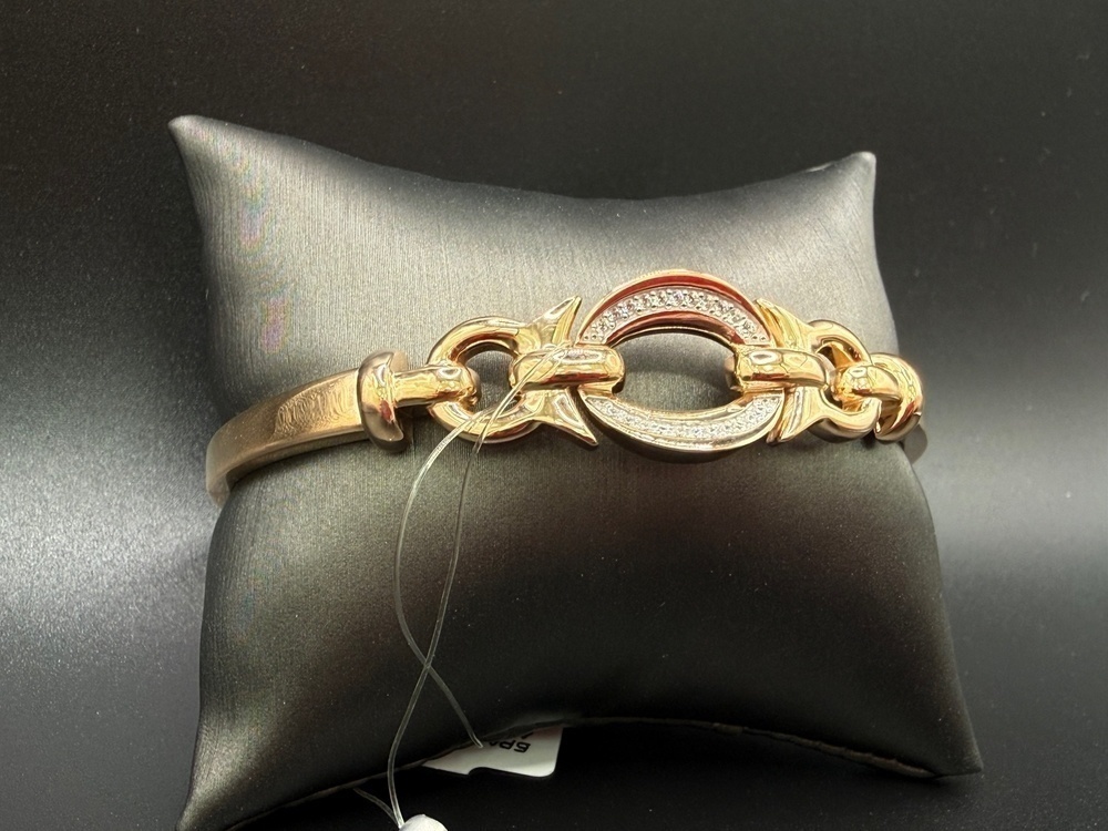 БРАСЛЕТ ЖЕСТКИЙ с камнями (Au 585)