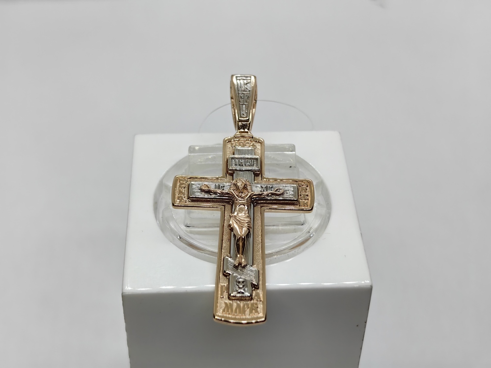 ПОДВЕСКА КРЕСТ без камня (Au 585)