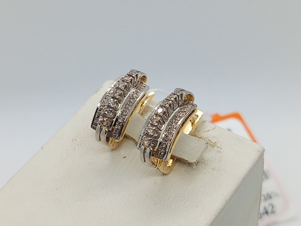 СЕРЬГИ БРИЛЛИАНТ Au 750