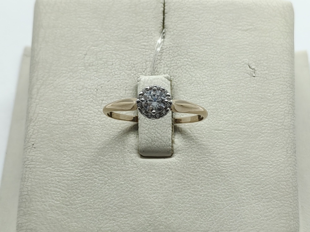 КОЛЬЦО С КАМНЯМИ (Au 585)