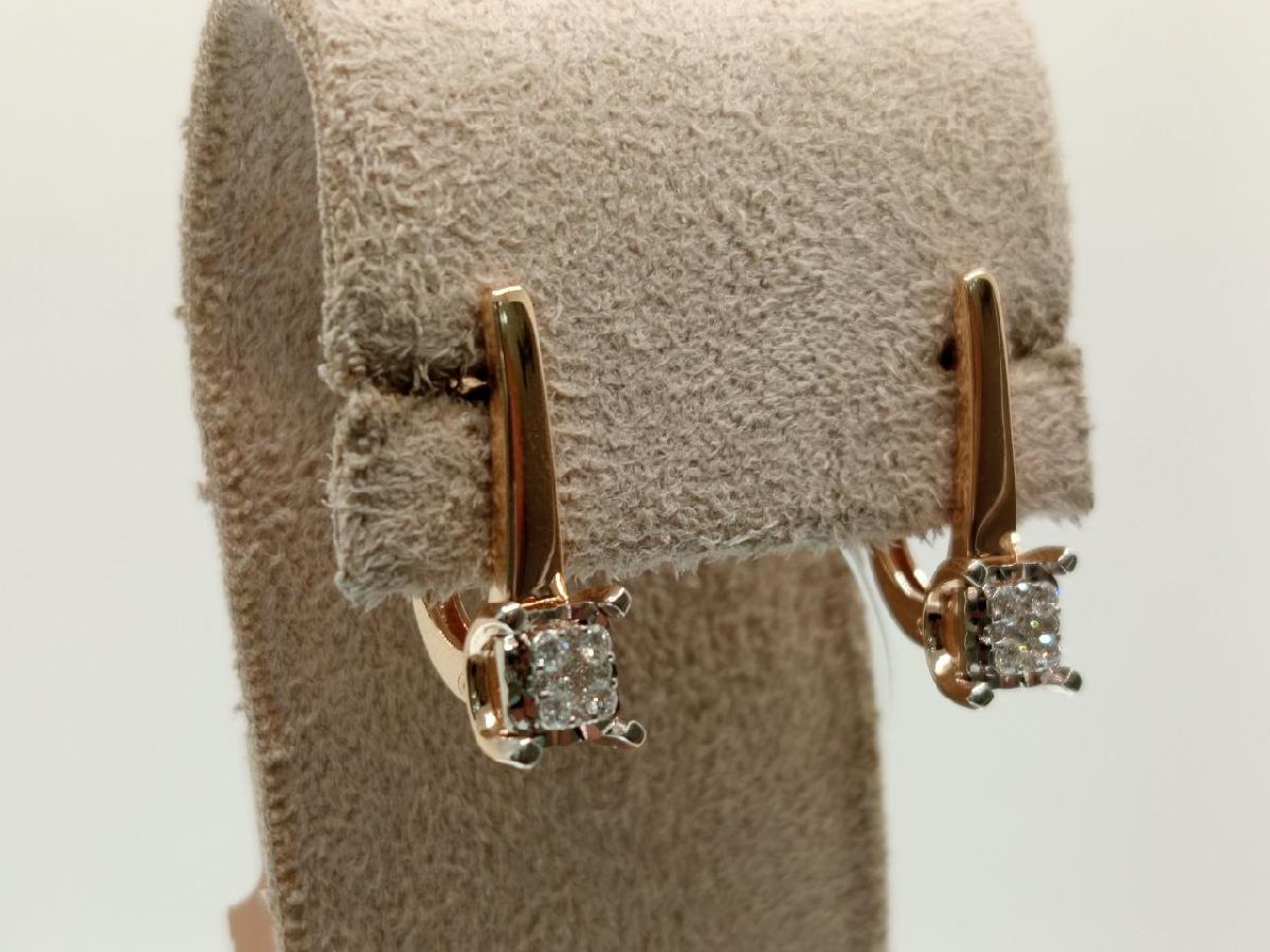 СЕРЬГИ БРИЛЛИАНТ (Au 585)