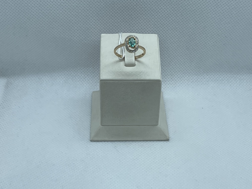 КОЛЬЦО С КАМНЯМИ (Au 585)