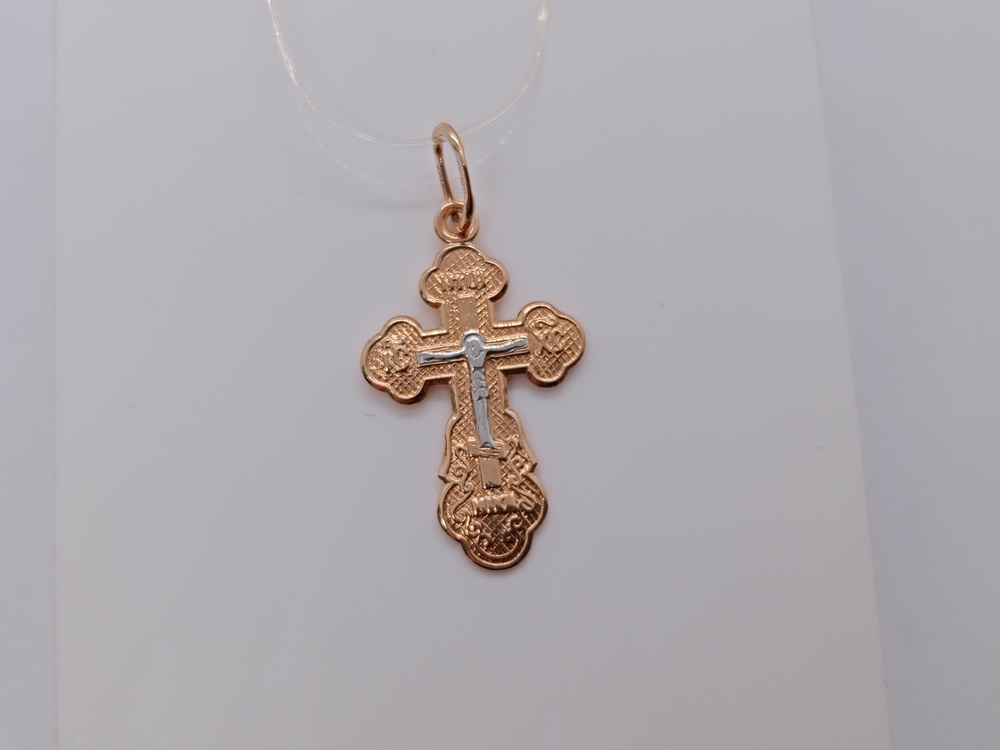 ПОДВЕСКА КРЕСТ без камня (Au 585)