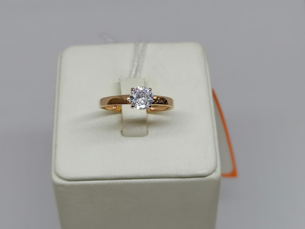 КОЛКМ585 КОЛЬЦО С КАМНЕМ (Au 585)