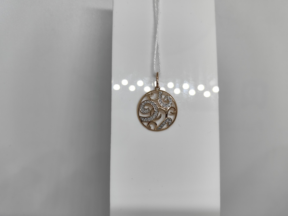 ПОДКМИ585 ПОДВЕСКА С КАМНЯМИ (Au 585)